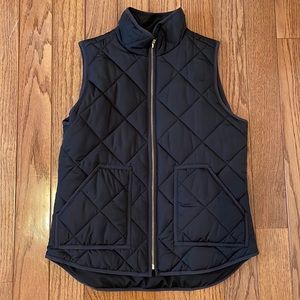 J.Crew Black Quilted Vest